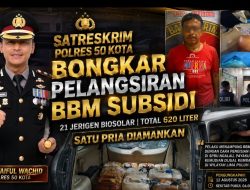 AKBP Syaiful Wachid Persempit Penyalahgunaan BBM Subsidi, Satreskrim Polres 50 Kota Sita 620 Liter Biosolar