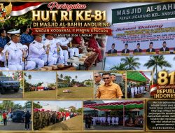 Peringatan HUT RI ke-81 di Masjid Al-Bahri Anduring, H. Joni Tetap Kobarkan Nasionalisme Lewat Telepon