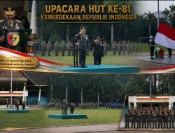 Irdam XX/TIB Brigjen TNI Heri Susanto Pimpin Upacara HUT ke-81 Kemerdekaan RI di Lapangan Imam Bonjol Padang