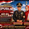81 Tahun Indonesia Merdeka, Kapolres Solok Kota AKBP Mas’ud Ahmad: Keamanan, Persatuan dan Kesejahteraan untuk Rakyat