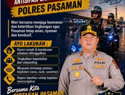 Polres Pasaman di Bawah AKBP Adirawa Permana Ajak Warga Waspadai Curas, Curat dan Curanmor