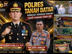 Kapolsek Rambatan AKP Saipul Anwar Turun ke Lokasi, Polres Tanah Datar Tegaskan Tambang Tanpa Izin Berujung Pidana
