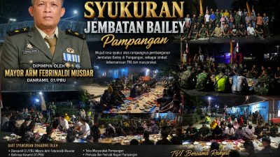 Lurah Betty Ernita Hadir di Tengah Warga Pampangan Nan XX, Jembatan Bailey Jadi Simbol Kebersamaan TNI dan Rakyat