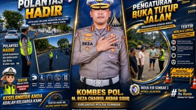 Kombes Pol. H.M. Reza Chairul Akbar Sidiq Perkuat Polantas Hadir, Keselamatan Pengguna Jalan Jadi Prioritas