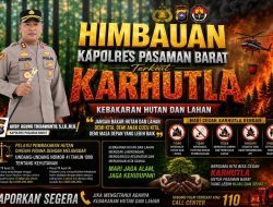 Kapolres Pasaman Barat AKBP Agung Tribawanto Optimalkan Bhabinkamtibmas Cegah Karhutla