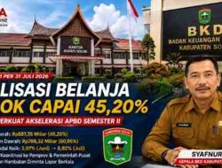 Realisasi Belanja Solok Capai 45,20 Persen, Pemkab Pacu Belanja Modal di Semester II
