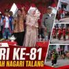 Proyek Jalan Tak Surutkan Semangat, Pawai Alegoris Nagari Talang Berlangsung Meriah