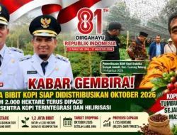 HUT Ke-81 RI, JFP–Candra Bawa Kabar Gembira: 1,2 Juta Bibit Kopi Siap Menuju Distribusi Oktober