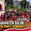 Semarak HUT Ke-81 RI, Ketua GOW Kabupaten Solok Antarkan 50 Paket Sembako kepada Warga Talang Babungo