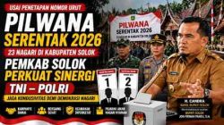 Pascapenetapan Nomor Urut, Pemkab Solok Perkuat Sinergi TNI–Polri Kawal Pilwana Serentak 2026 di 23 Nagari