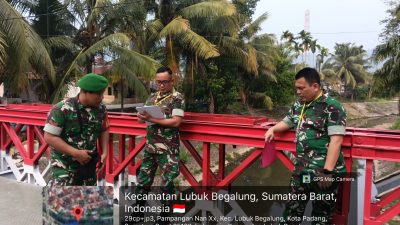 Tim Verifikasi Kodam XX/TIB Turun ke Pampangan, Babinsa Koptu Ricki Hendra Koramil 04/LL Kodim 0312/Padang Dampingi Pengecekan