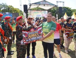 SATU LANGKAH BERSAMA RAKYAT, PANGDAM XX/TIB LEPAS DAN IKUTI FUN RUN HUT KE-81 TNI
