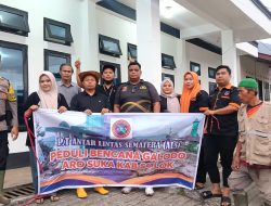 Kepedulian PT ALS Menyentuh Korban Galodo Aro Suka, IPDA Eko Saputra: Ini Duka Kita Bersama