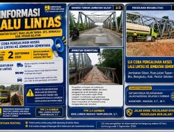 PPK 2.4 Sumbar Gina Lamria Indriati Tampubolon Mulai Uji Pengalihan Lalu Lintas Jembatan Silaut, Jalur Tapan-Bengkulu Diubah 60 Hari