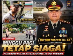 Kamtibmas Tak Mengenal Hari Libur, AKBP Simon Yana Putra Perkuat Kesiapan Polres Sawahlunto, AKP Doni Fatrizal Kedepankan Pelayanan Humanis