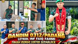 Tinjau Rumah Contoh SEPABLOCK di Kompleks PT Semen Padang, Dandim 0312/Padang Letkol Inf Faiq Fahmi Buka Peluang Kolaborasi