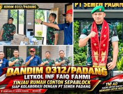 Tinjau Rumah Contoh SEPABLOCK di Kompleks PT Semen Padang, Dandim 0312/Padang Letkol Inf Faiq Fahmi Buka Peluang Kolaborasi