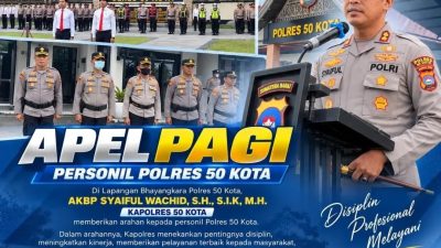 Di Bawah Kepemimpinan AKBP Syaiful Wachid, Polres 50 Kota Konsisten Hadir Jaga Keamanan dan Layani Warga