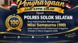 Kinerja Pengelolaan Anggaran Diapresiasi, Kapolres Solok Selatan AKBP Andreanaldo Ademi Terima Penghargaan dari KPPN