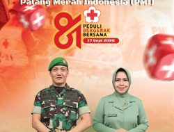 Letkol Inf. Darmawan Hendra Wijaya dan Keluarga Besar Kodim 0305/Pasaman Sampaikan Semangat “Peduli, Bergerak, Bersama” di HUT PMI ke-81