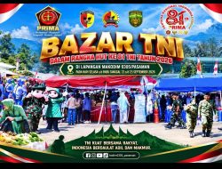 Dandim 0305/Pasaman Letkol Inf Darmawan Hendra Wijaya Semarakkan HUT ke-81 TNI Lewat Bazar di Lapangan Makodim, Kebersamaan dengan Rakyat Jadi Kekuatan