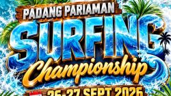 BURU GELAR BUPATI PADANG PARIAMAN CUP 2026, PANTAI MUARO TIRAM JADI PANGGUNG PARA PESURFING