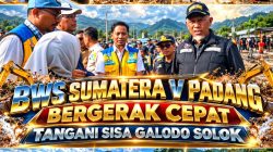 Sinergi BWS Sumatera V dan Pemprov Sumbar, Reski Wahyudi Tangani Sedimentasi Sungai di Solok