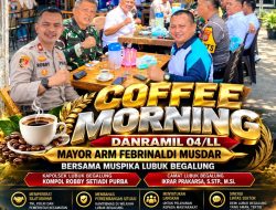 Danramil 04/LL Mayor Arm Febrinaldi Musdar Gelar Coffee Morning Bersama Muspika Lubuk Begalung, Perkuat Komunikasi dan Kamtibmas