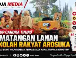 Wabup Candra Tinjau Pematangan Lahan Sekolah Rakyat Arosuka, Dua Alat Berat Mulai Bekerja