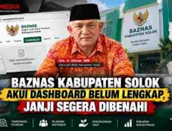 BAZNAS Solok Akui Dashboard Data Pendistribusian Belum Lengkap, Janji Segera Dibenahi