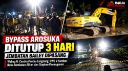 Wabup H. Candra Kawal Penanganan Bypass Arosuka, BWS V Sumbar Buka Aliran Tersumbat
