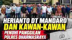 Herianto Dt Mandaro dan Kawan-Kawan Penuhi Panggilan Polres Dharmasraya, Solidaritas Masyarakat Adat Menguat