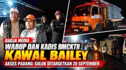 Wabup Candra dan Kadis BMCKTR Kawal Bailey, Jalur Darurat Padang-Solok Ditargetkan Berfungsi 28 September