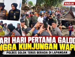 Dari Hari Pertama Galodo hingga Kunjungan Wapres, Polres Solok Terus Berada di Lapangan