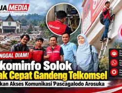 Jaringan Terganggu Pascagalodo, Diskominfo Solok Gandeng Telkomsel Jaga Komunikasi Penanganan Bencana