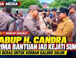 Bantuan IAD Kejati Sumbar Menyasar Warga Terdampak Galodo, Wabup H. Candra Terima 1 Ton Beras