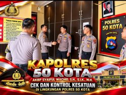 Kapolres 50 Kota AKBP Syaiful Wachid Perkuat Pengawasan Internal, Cek Langsung Pelaksanaan Tugas Personel