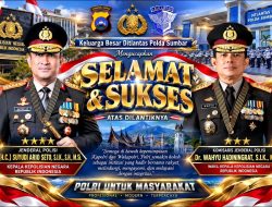 Selamat dan Sukses dari Sumbar, Dirlantas Kombes Reza Chairul Akbar Sidiq untuk Kapolri Suyudi Ario Seto dan Wakapolri Wahyu Hadiningrat