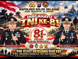 AKBP Andreanaldo Ademi dan Polres Solok Selatan Sampaikan Pesan HUT TNI ke-81: TNI Kuat, Rakyat Kuat, Indonesia Hebat