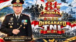 Peringati HUT TNI ke-81, Kapolres Sijunjung AKBP Willian Harbensyah Sampaikan Pesan Persaudaraan TNI-Polri