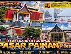 Pembangunan Lanjutan Pasar Painan Digarap PT Bukit Zaitun, Infrastruktur Modern Diharapkan Dukung Pedagang dan Pengunjung