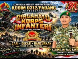 Kodim 0312/Padang di Bawah Kolonel Inf Faiq Fahmi, HUT ke-81 Korps Infanteri Jadi Pengingat Pengabdian Tanpa Batas