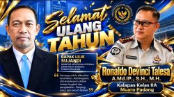 Penuh Makna dan Kebersamaan, Ronaldo Devinci Talesa, A.Md.IP., S.H., M.H., Kalapas Kelas IIA Muaro Padang, Sampaikan Selamat Ulang Tahun kepada Lilik Sujandi, Direktur Kepatuhan Internal Ditjen Pemasyarakatan