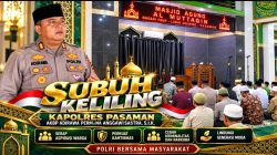 Subuh Keliling Kapolres Pasaman AKBP Adirawa Permana Anggawisastra Jadi Ruang Dialog, POLRI BERSAMA MASYARAKAT Jaga Keamanan Pasaman