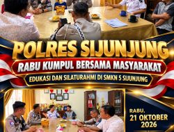 Polres Sijunjung Hadir di SMKN 5, Kapolres dan Kasat Lantas Bangun Kesadaran Pelajar tentang Keselamatan