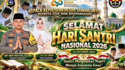 Kapolres Sawahlunto AKBP Simon Yana Putra dan Ny. Puti Simon Peringati Hari Santri, Angkat Semangat Pengabdian untuk Negeri