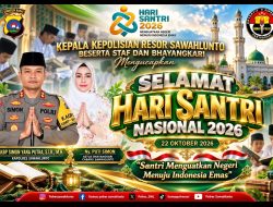 Kapolres Sawahlunto AKBP Simon Yana Putra dan Ny. Puti Simon Peringati Hari Santri, Angkat Semangat Pengabdian untuk Negeri
