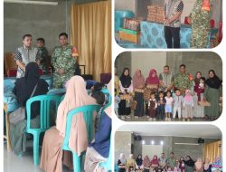 Wujud Kepedulian Nyata, Satgas TMMD ke-130 Kodim 0309/Solok Salurkan Bantuan Anak Stunting