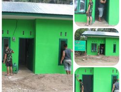 Bapak Zamroni Bawa Wajah Baru, Satgas TMMD Ke-130 Kodim 0309/Solok Selesaikan Pengecatan Pintu dan Jendela