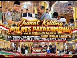 Polri Bersama Masyarakat, Kapolres Payakumbuh AKBP Irwan Andeta Pererat Silaturahmi dan Salurkan Bansos di Koto Tangah Batu Hampar